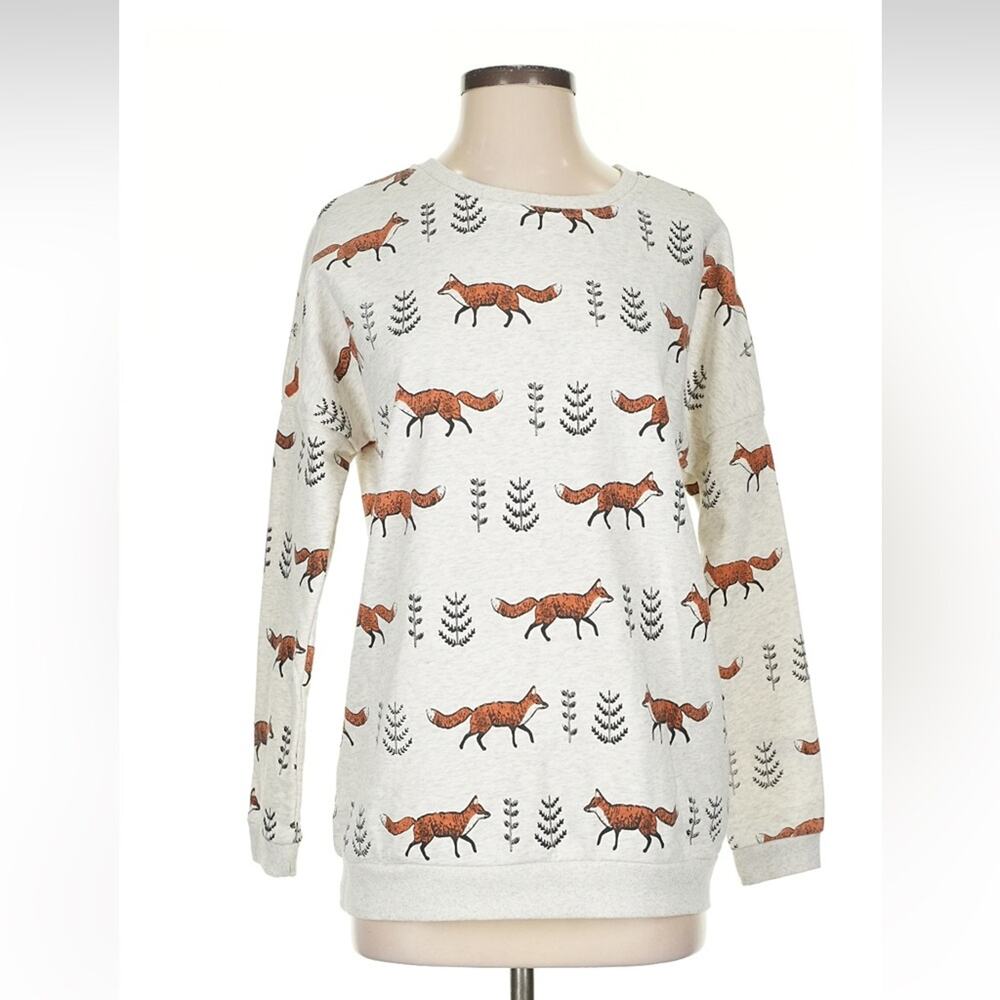 La Vie Lente fox print sweatshirt, small